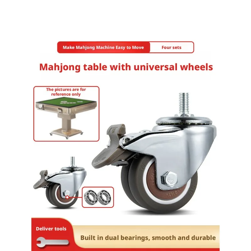 Caster Wheel - (Pack of 4) 2 Inch M10
