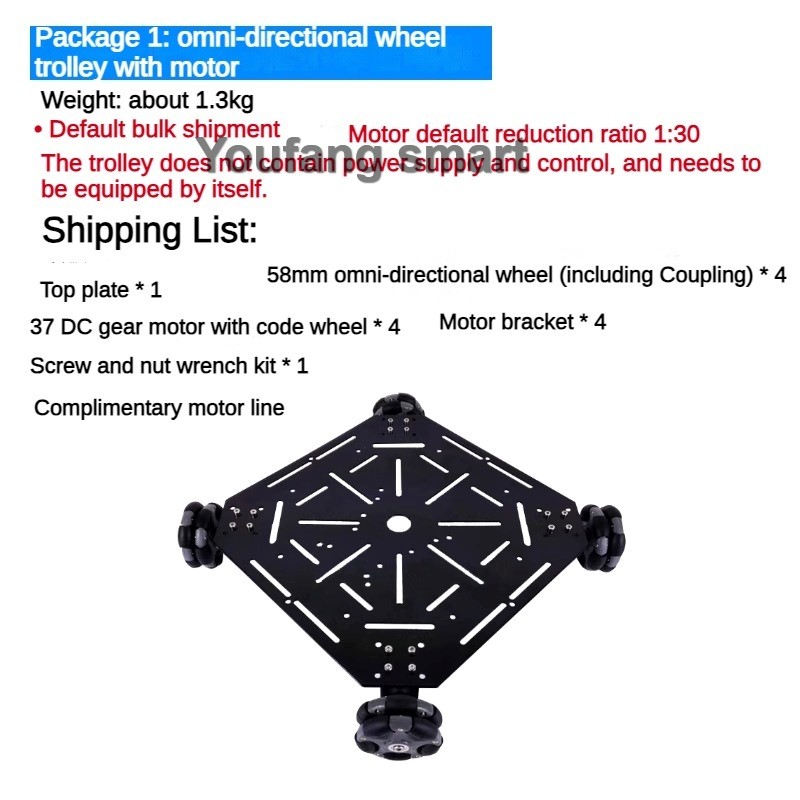 5kg Load ROS 4WD Omni Wheel Ro - Ros Robot recension och pris