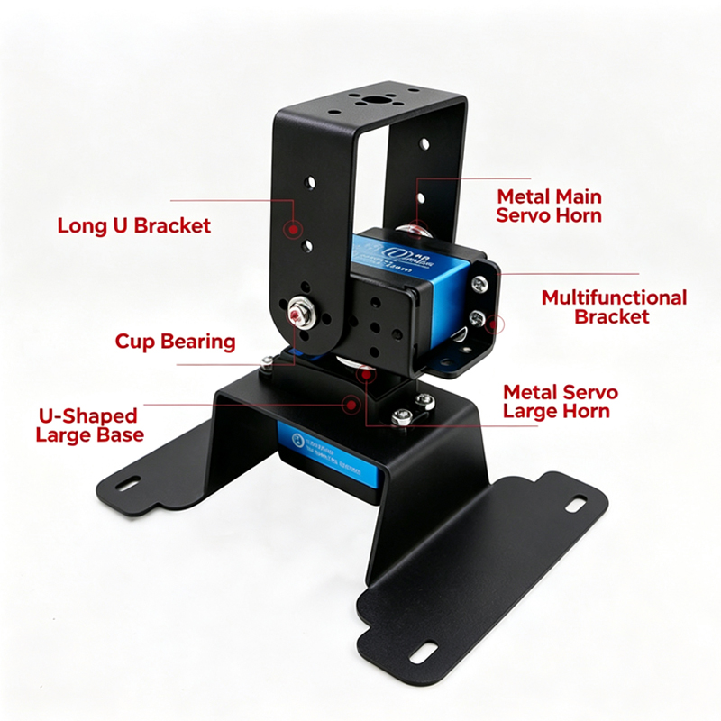 2 DOF Pan Tilt Bracket Kit Met - Pan Tilt Bracket recension och pris