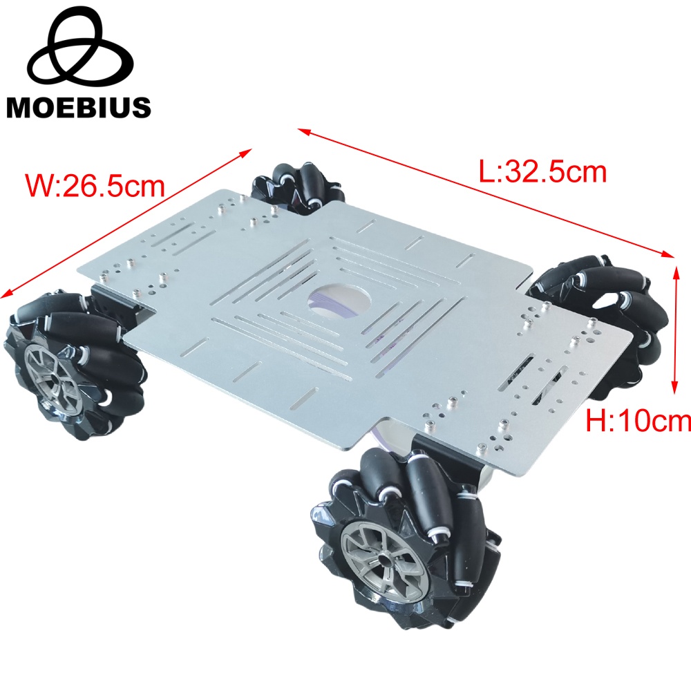 MOEBIUS 26KG Load 4WD Mecanum  - Robot Arm Kit recension och pris