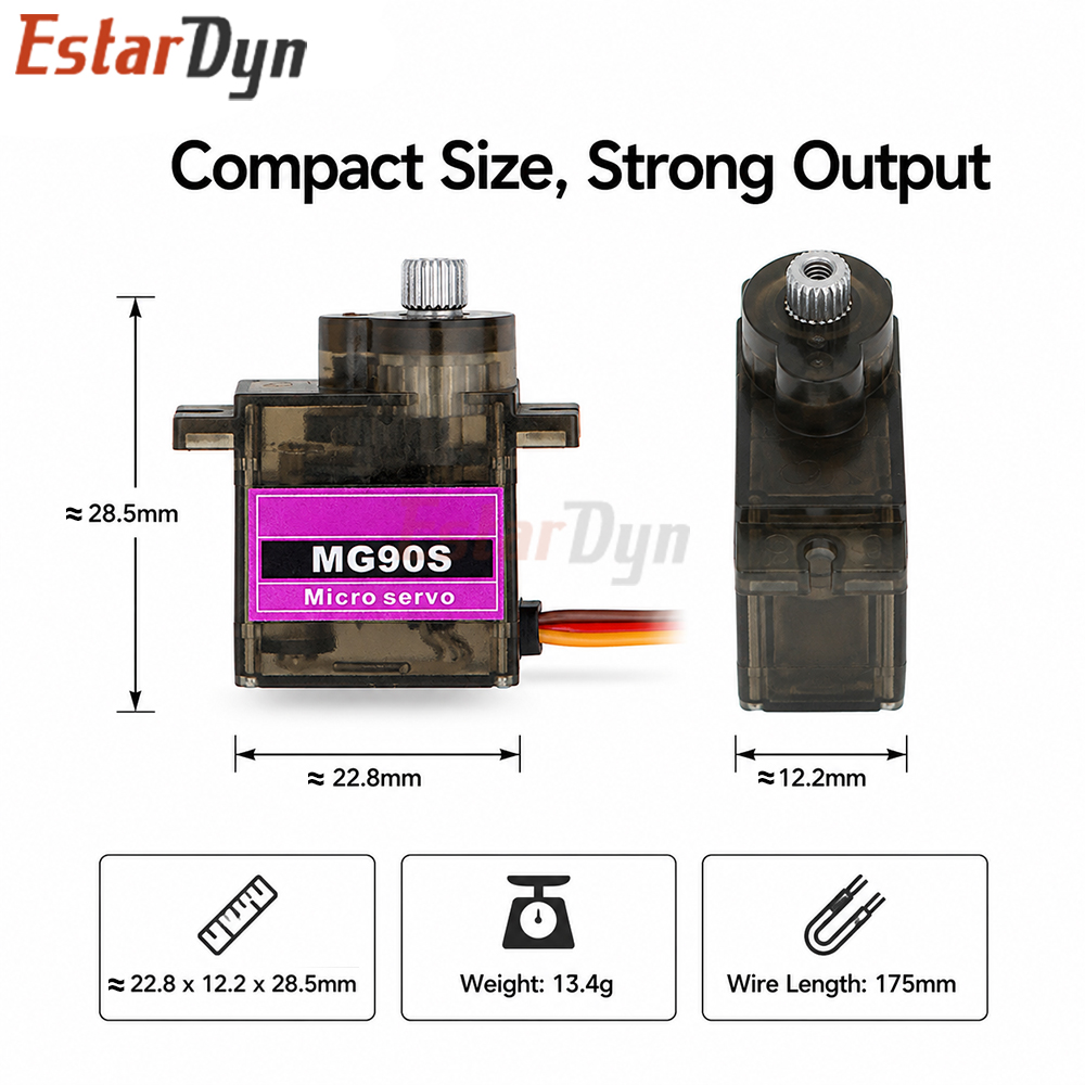 Estardyn MG90S Digital Metal G - Sg90 Servo recension och pris