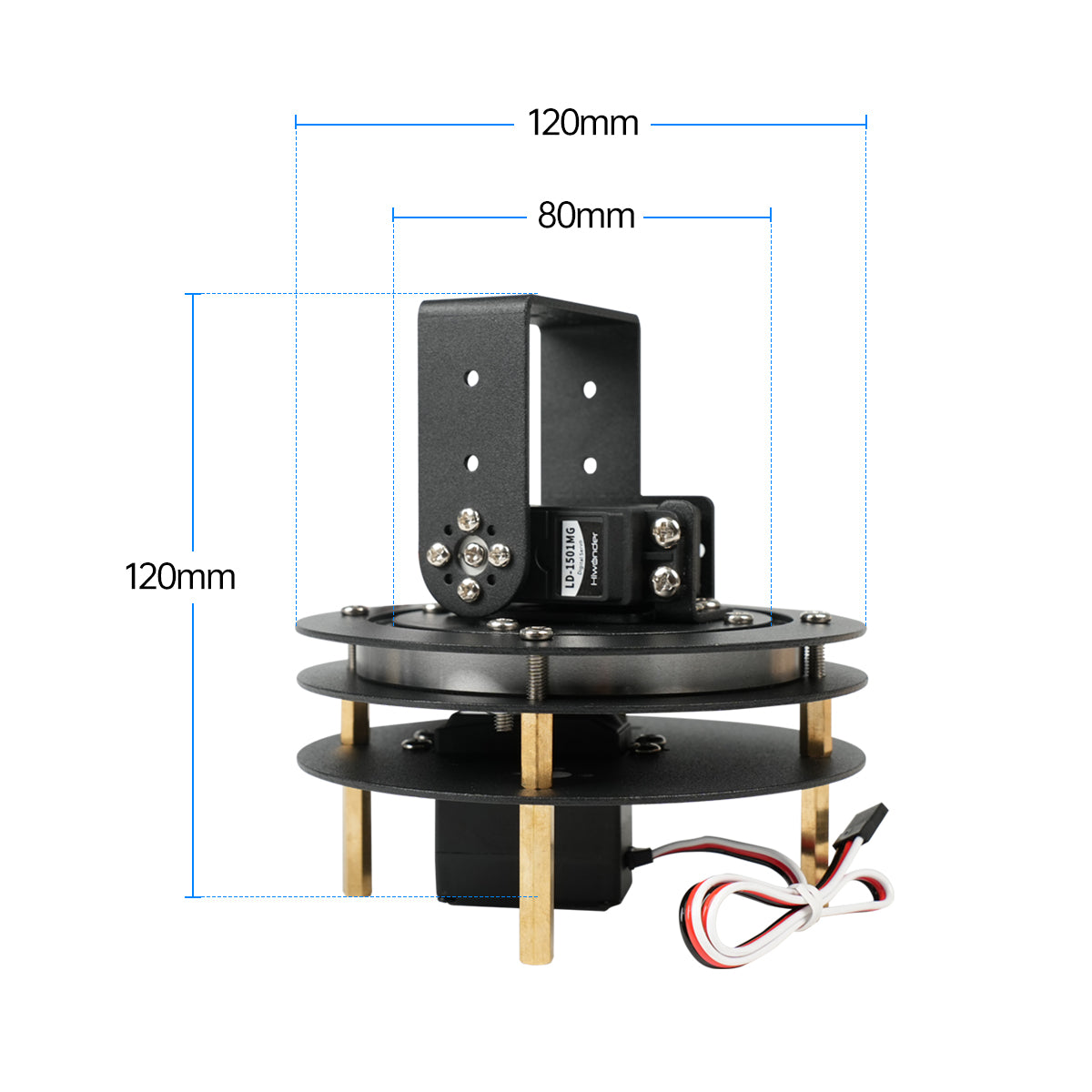 Hiwonder Unassembled 2 DOF Pan - Pan Tilt Bracket recension och pris