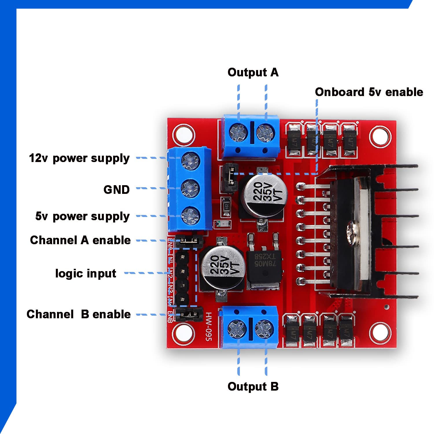 L298N Motor Drive Controller B - L298N Module recension och pris