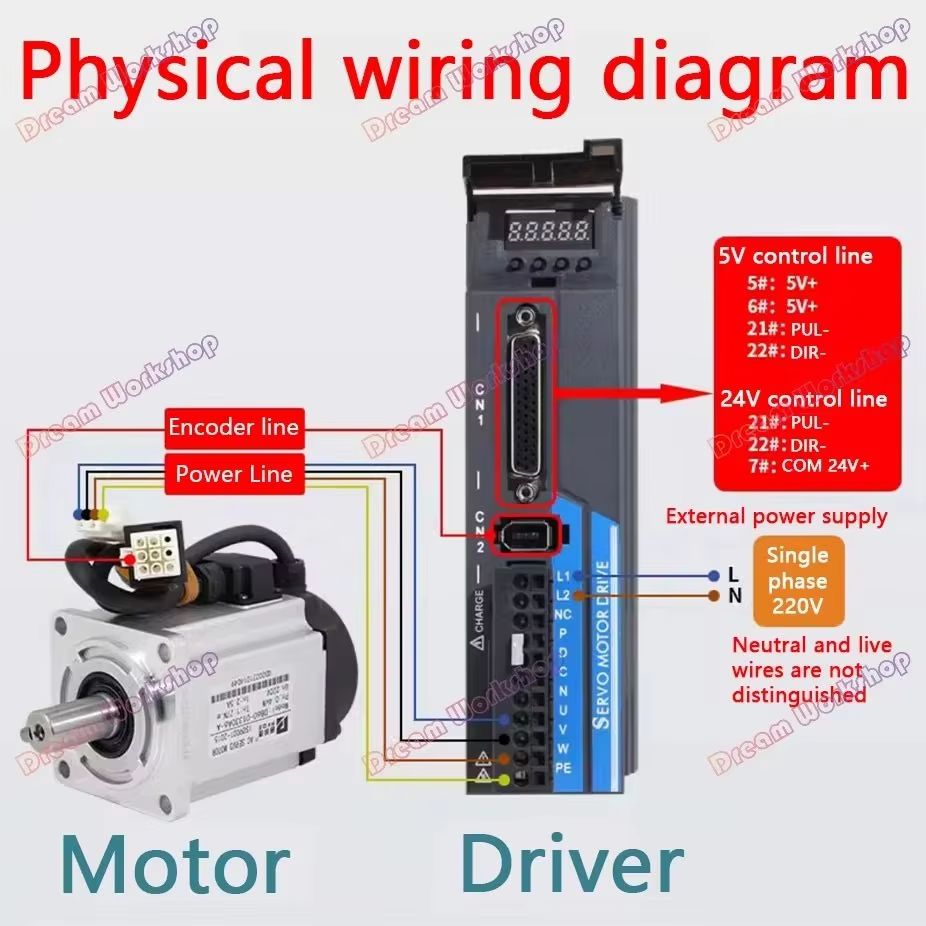 1.2KW/1.5KW/1.8KW 220V AC Serv - Servo Kit recension och pris