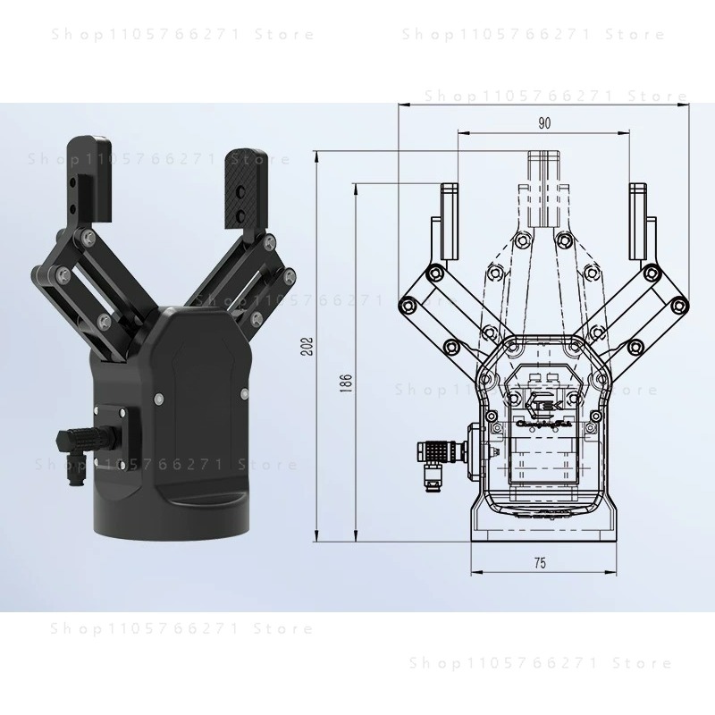 Collaborative Robot Flexible F - Robot Gripper Claw recension och pris