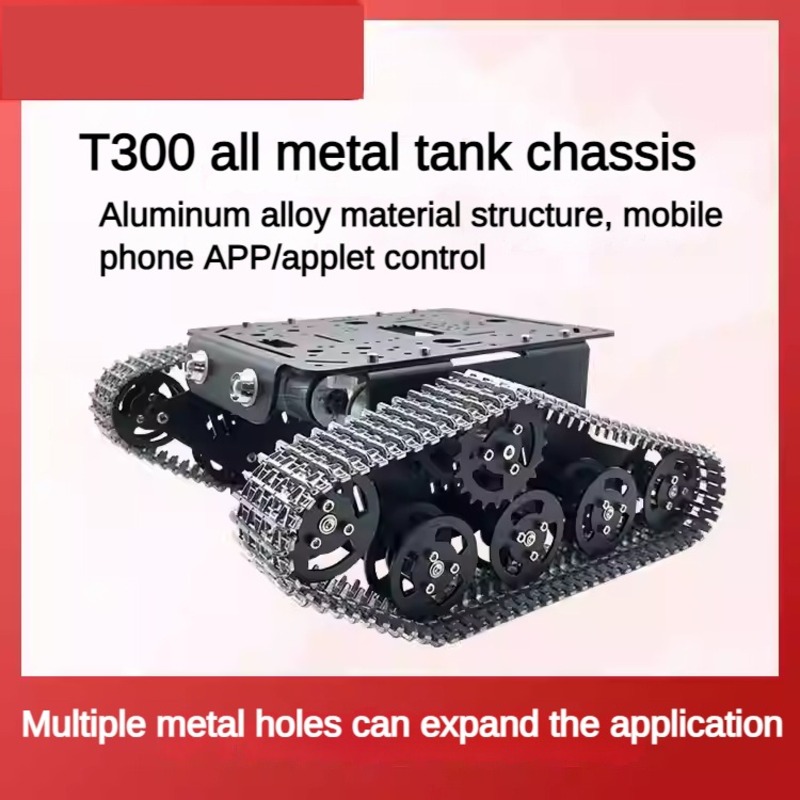 Metal 2WD Tank Chassis with Pl - Robot Arm Kit recension och pris