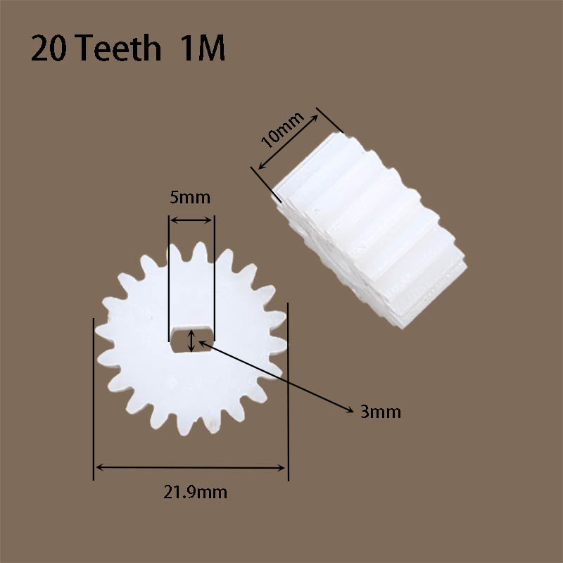20T 1M POM Plastic Gear Narrow - 28Byj-48 recension och pris