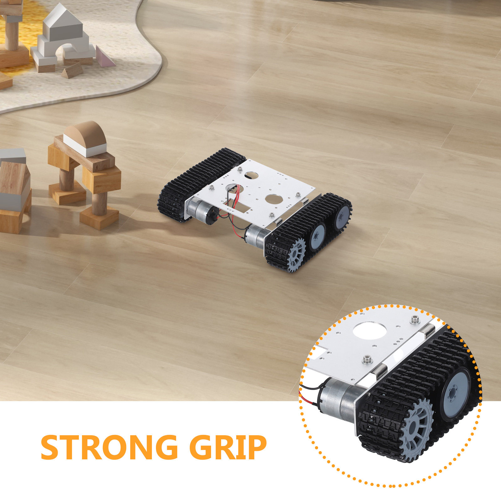 Metal Robot Tank Chassis Kit - - Robot Chassis recension och pris