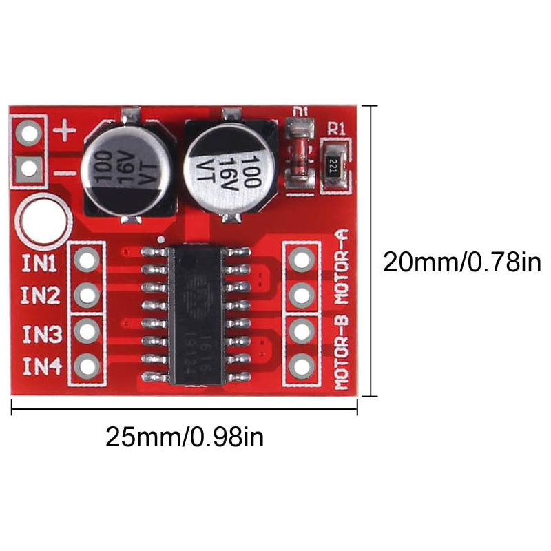 10PCS L298N Mini DC Motor Driv - L298N Module recension och pris