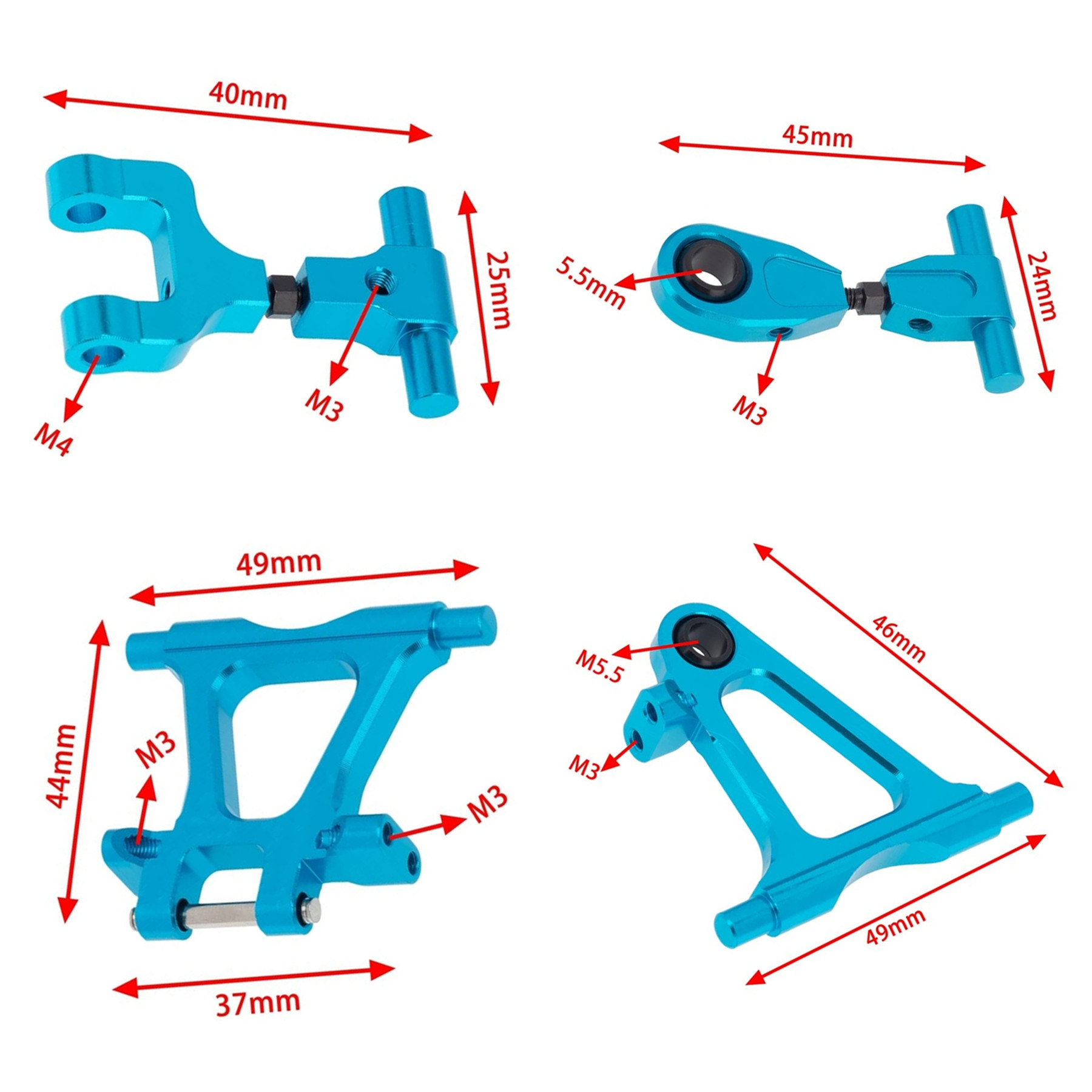 RC TT-02 Full Set Upgrade Part - Robot Car Kit recension och pris