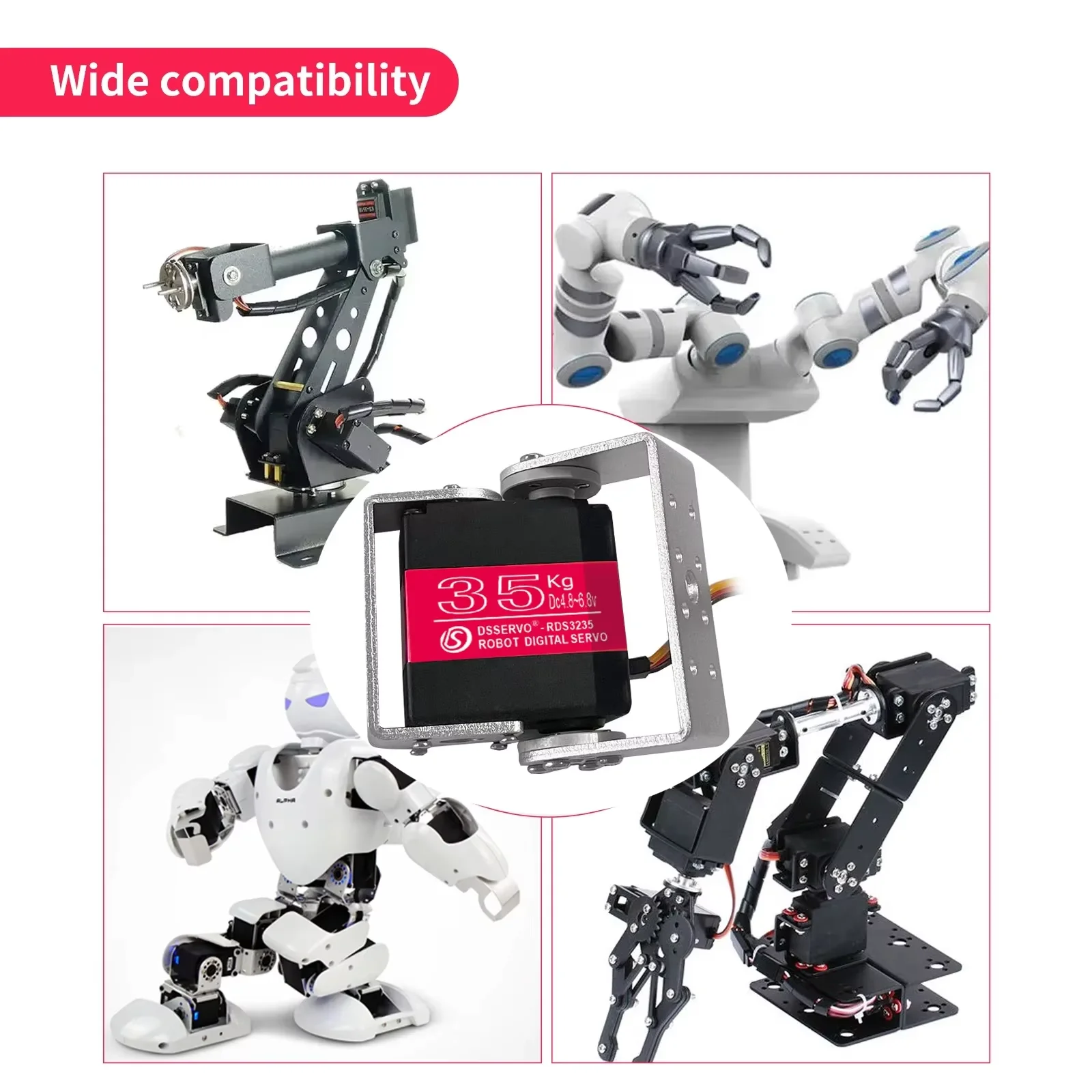 1/2/4 Set Dsservo RDS3235MG 35 - Robot Car Kit recension och pris