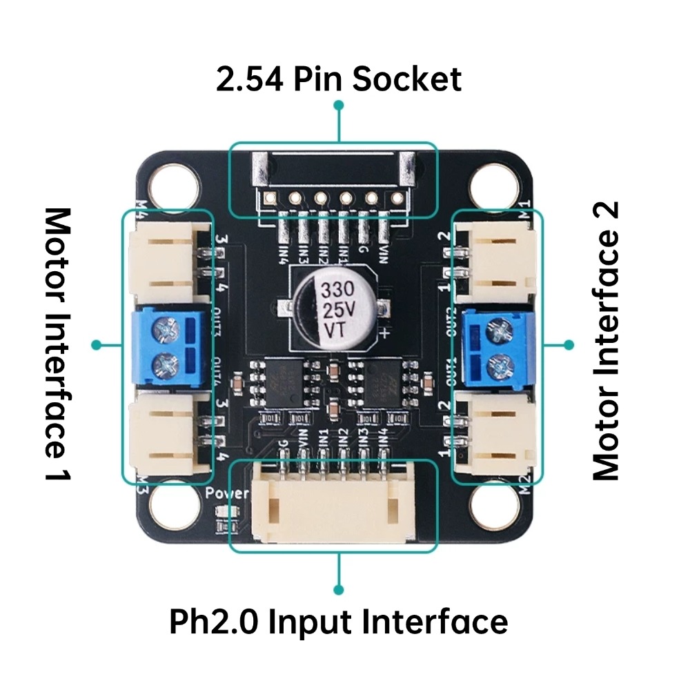4 TT Motor and Driver Kit 4 DC - Motor Driver L298N recension och pris