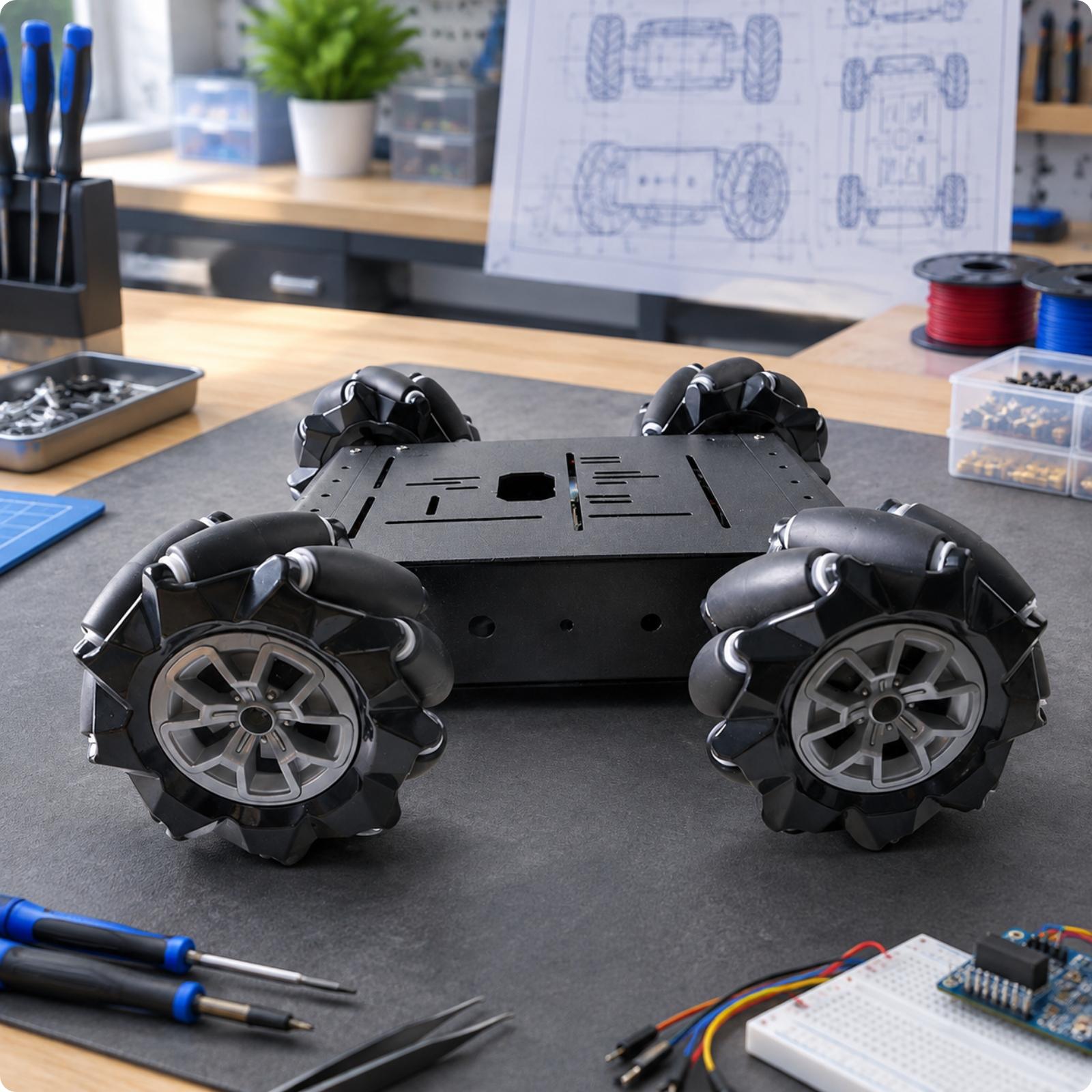 Multidirectional RC Car Chassi - Robot Car Kit recension och pris