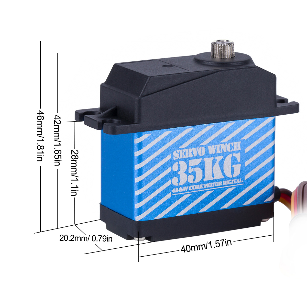 35KG Digital Servo 360° Large  - Line Follower Robot recension och pris