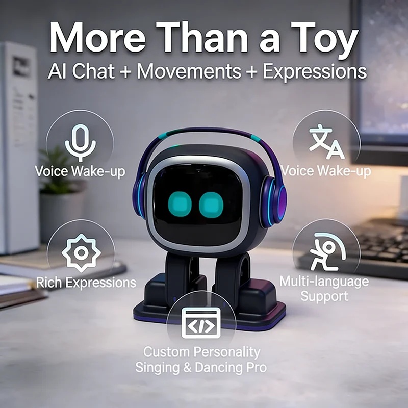New EMO AI Robot Interactive D - Ros Robot recension och pris