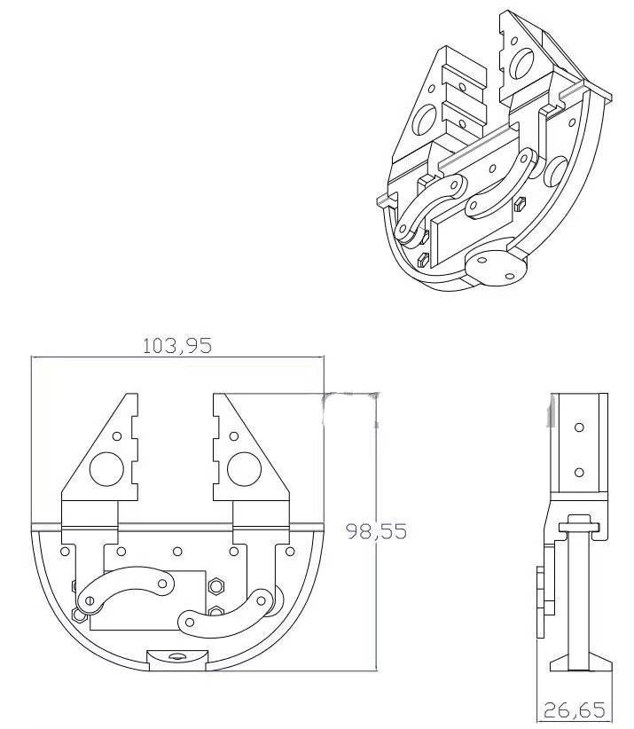 New Robot Clamp Gripper Servo  - Robot Gripper Claw recension och pris