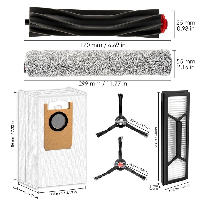ABBZ-28Pack For EUFY Omni S1 P - Robot Vacuum recension och pris