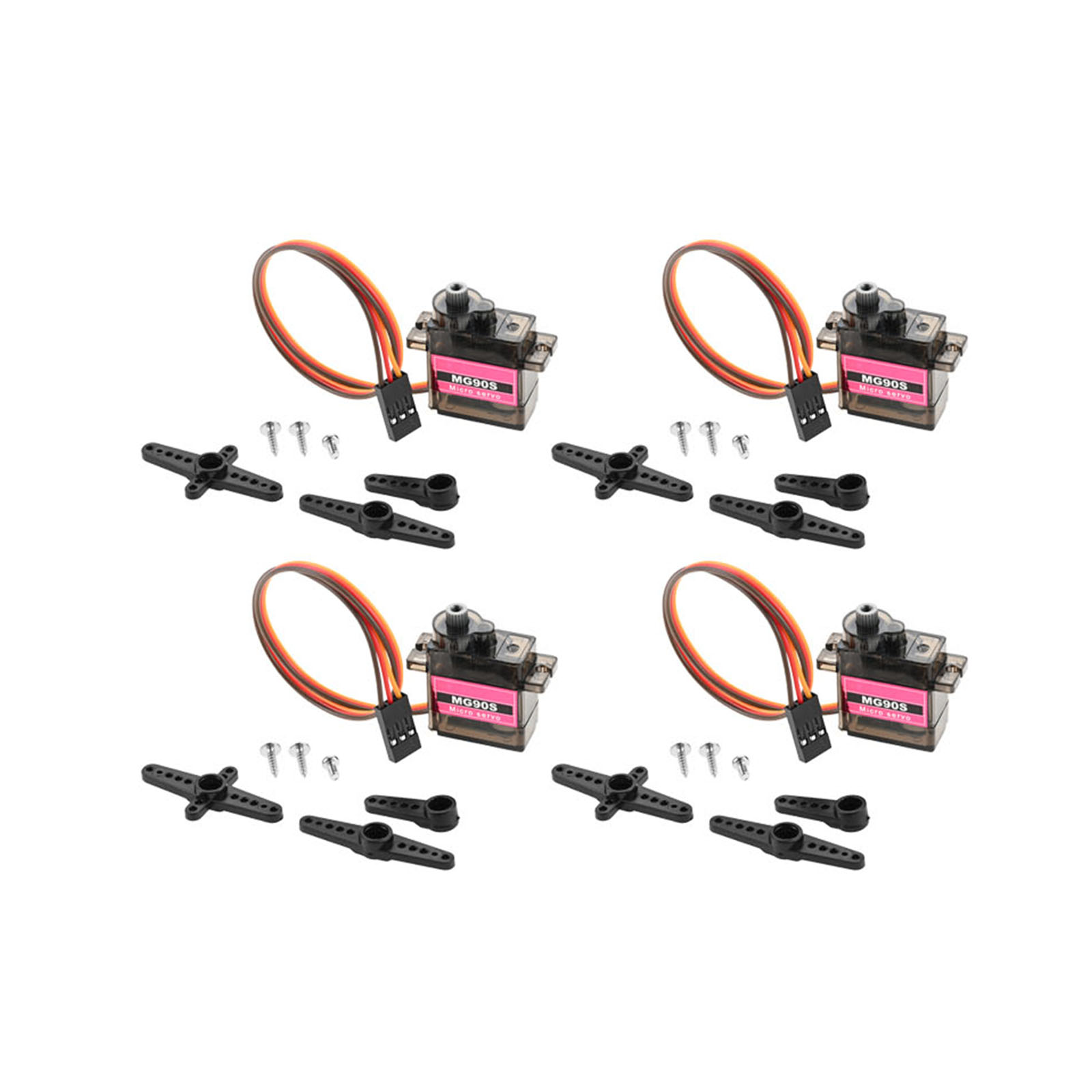 4pcs Micro Servo Metal Gear 90 - Robot Arm Metal recension och pris