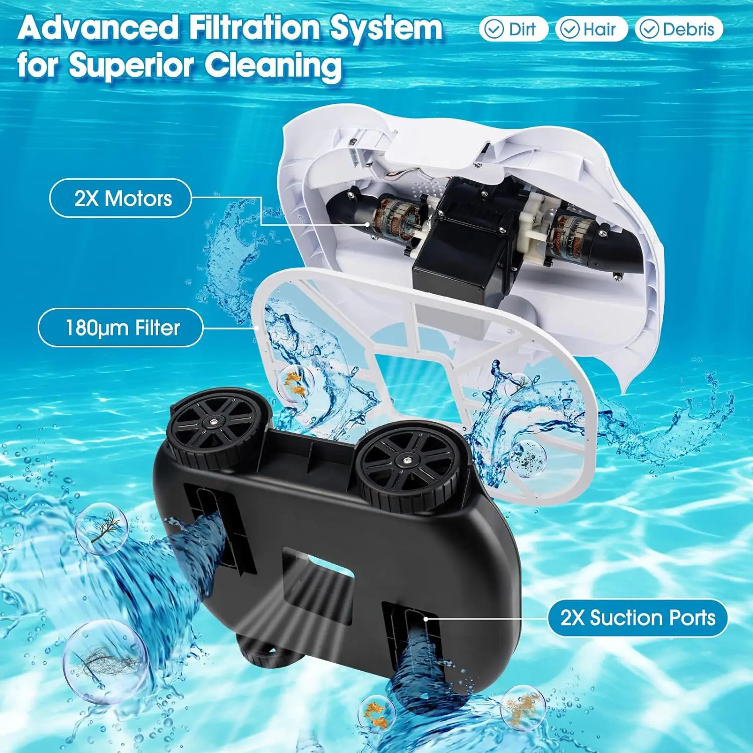 Wireless Robotic Pool Vacuum C - Robot Vacuum recension och pris