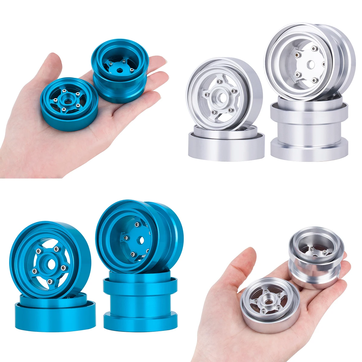 Aluminum Beadlock Wheels for 1 - Robot Car Kit recension och pris