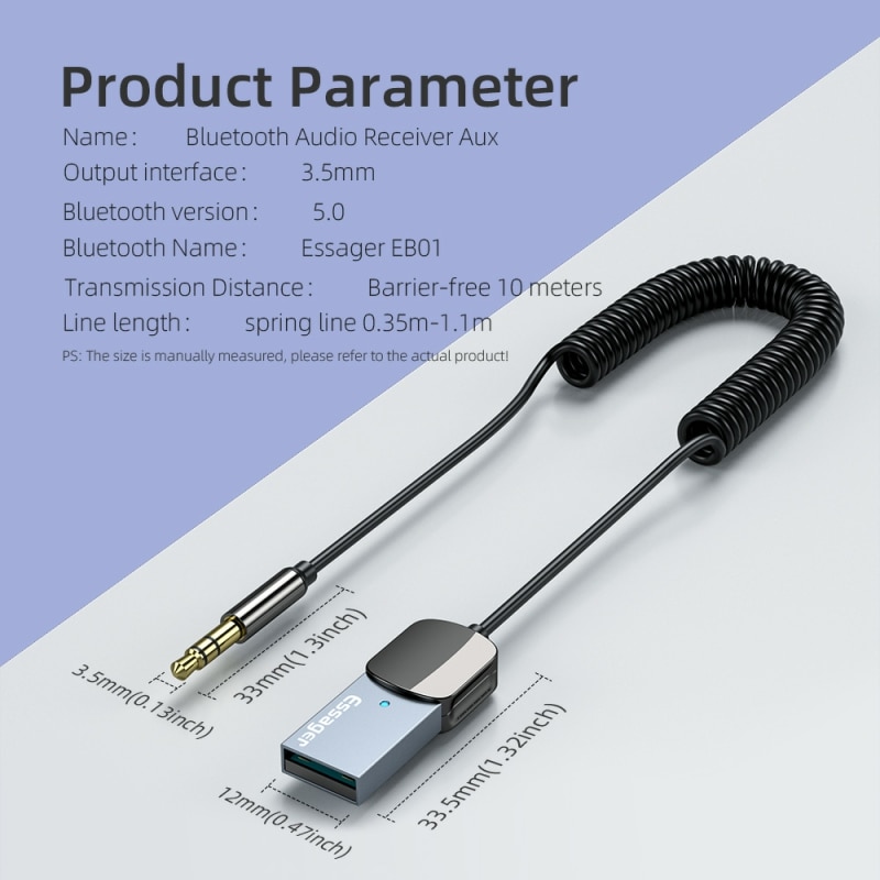 Essager Bluetooth Audio Receiv - Robot Bluetooth Car recension och pris
