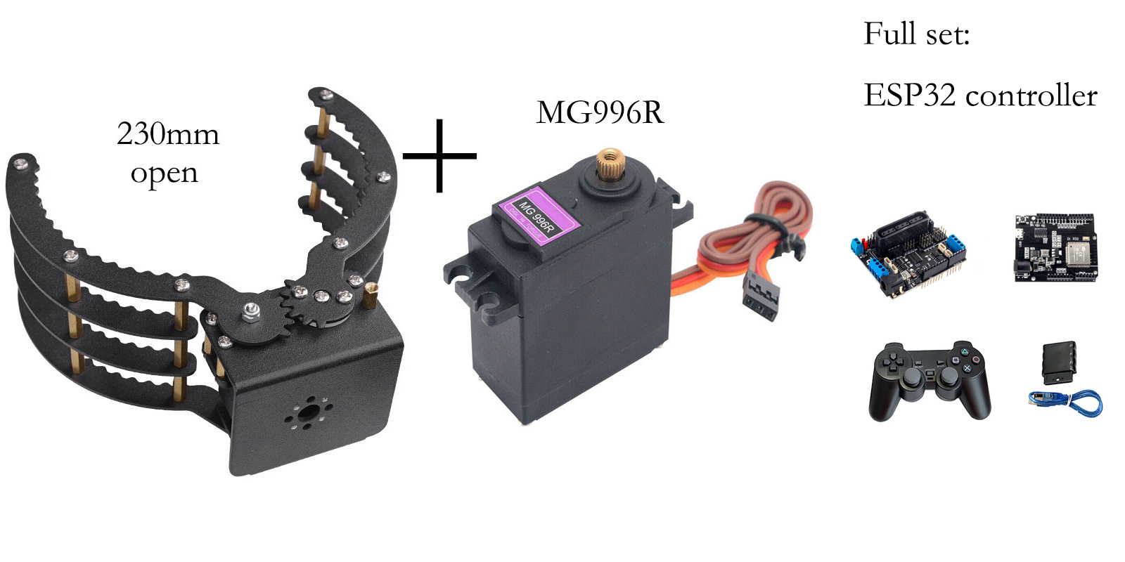 230mm Opening Mechanical Claw  - Robot Gripper Claw recension och pris