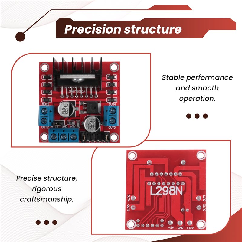 AED7-L298N Module Dual H-Bridg - Motor Driver L298N recension och pris