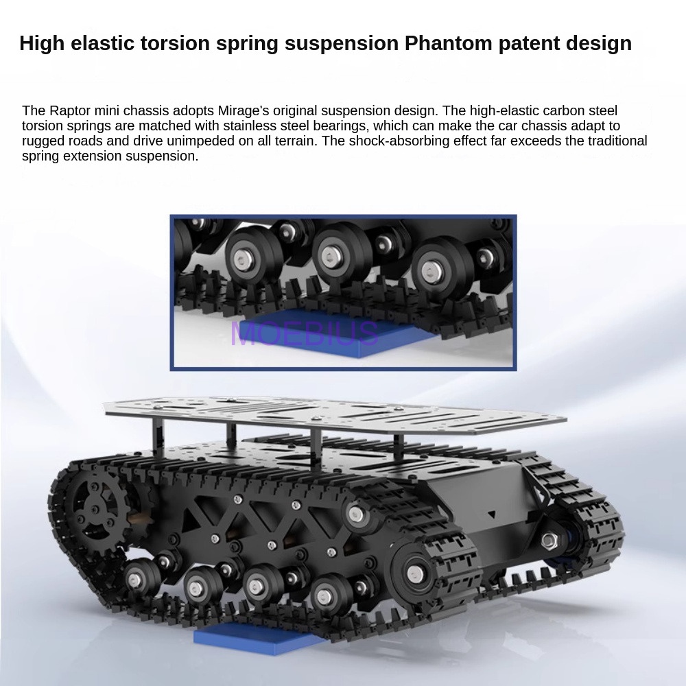 10KG Payload Metal Shock Absor - Tracked Robot Chassis recension och pris