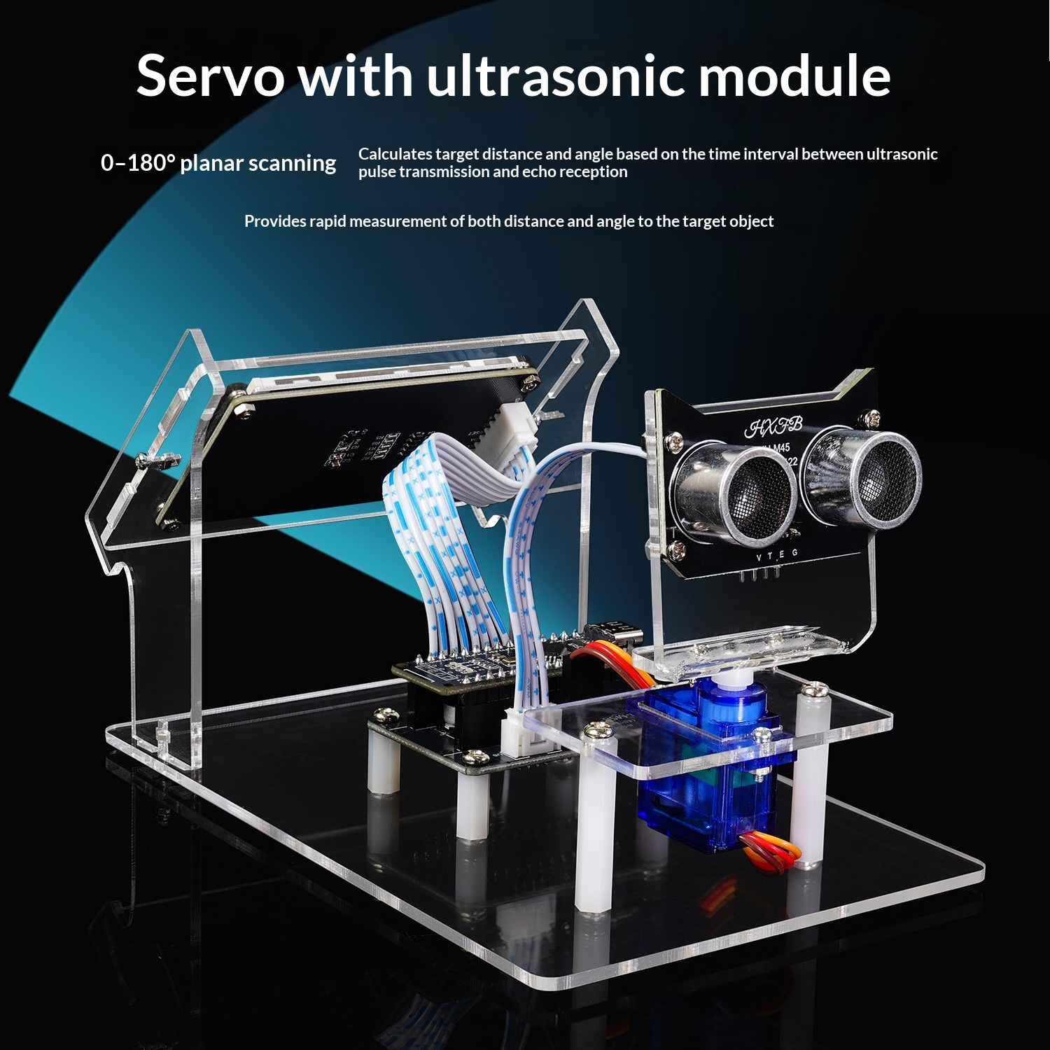 Ultrasonic Sensor Radar Scanne - Servo Kit recension och pris